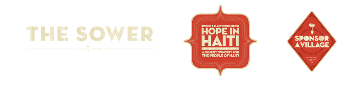 Sower Masthead, Haiti Benefit Concert, Sponsor A Village Logo